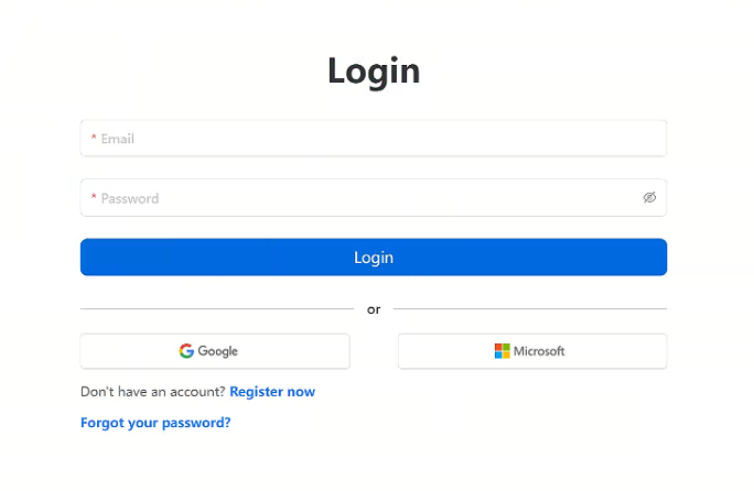 Registration Step 1