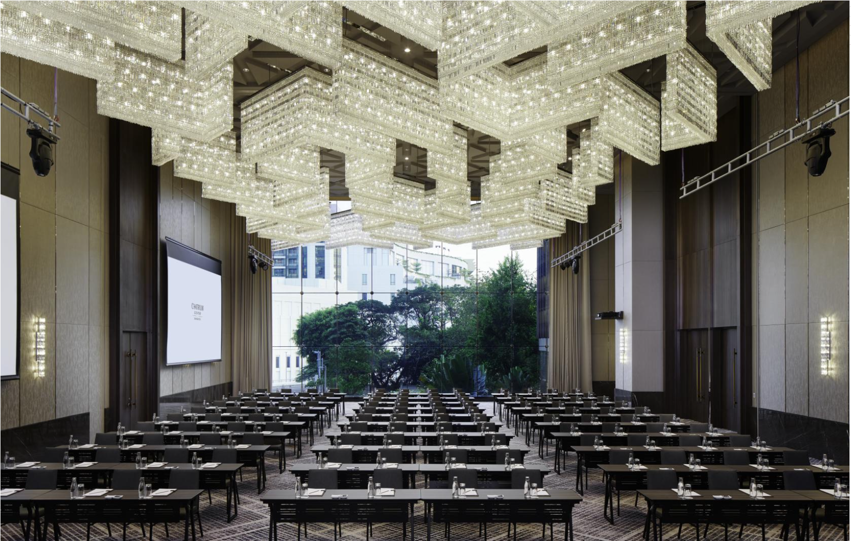 Chatrium Grand Bangkok ballroom with classroom seating